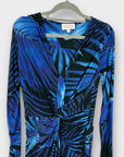 Dancing Leopard Goldie Palm Print Midi Dress - 8