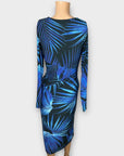 Dancing Leopard Goldie Palm Print Midi Dress - 8