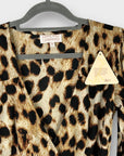 Dancing Leopard Jagger Animal Print Maxi Wrap Dress - 8