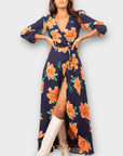 Dancing Leopard Jagger Maxi Wrap Dress - 8