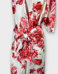 Danity Paris Floral Midi Wrap Dress - S
