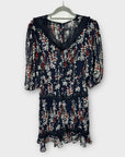 Dark Pink Floral Dress - 8/10
