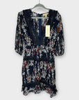 Dark Pink Floral Dress - 8/10