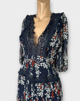 Dark Pink Floral Dress - 8/10