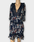 Dark Pink Floral Dress - 8/10