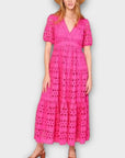 Derhy Pierrette Broderie Maxi Dress - 16 (XL)