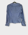 Difference Stripe Ruffle Shirt - 8/10