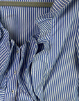 Difference Stripe Ruffle Shirt - 8/10