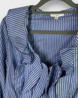 Difference Stripe Ruffle Shirt - 8/10