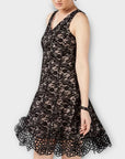 Donna Ricco Floral Lace Metallic Dress - 12