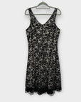 Donna Ricco Floral Lace Metallic Dress - 12