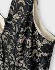 Donna Ricco Floral Lace Metallic Dress - 12
