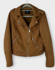 Dorothy Perkins Faux Suede Biker Jacket - 6/8