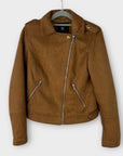 Dorothy Perkins Faux Suede Biker Jacket - 6/8