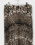Dorothy Perkins Leopard Print Pleat Midi Skirt - 10