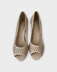 Dune Claudette Woven Peep Toe Court Shoes - 8/41
