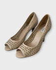 Dune Claudette Woven Peep Toe Court Shoes - 8/41