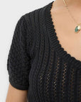 Fat Face Ava Stitch Knit Top - 12
