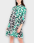 Fee G Animal Print Swing Dress - 12