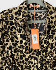 Flam Mode Animal Print Midi Shirt Dress - S/M