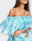 Forever Unique Tiered Bandeau Floral Mini Dress - 18