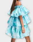 Forever Unique Tiered Bandeau Floral Mini Dress - 18