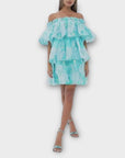 Forever Unique Tiered Bandeau Floral Mini Dress - 18