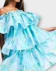 Forever Unique Tiered Bandeau Floral Mini Dress - 18