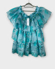 Forever Unique Tiered Bandeau Floral Mini Dress - 18