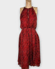 French Connection Animal Print Midi Dress - 10