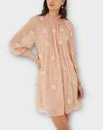French Connection Aziza Lace High Neck Mini Dress - 14