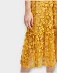 French Connection Caballo Lace Flared Floral Skirt - 16