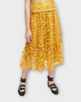 French Connection Caballo Lace Flared Floral Skirt - 16