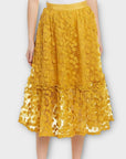 French Connection Caballo Lace Flared Floral Skirt - 16