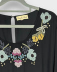 Frock And Frill Embroidered Floral Maxi Dress - 24