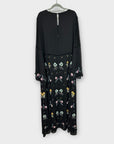 Frock And Frill Embroidered Floral Maxi Dress - 24