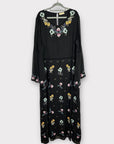 Frock And Frill Embroidered Floral Maxi Dress - 24