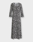 Ganni Floral Crepe Midi Dress - 10