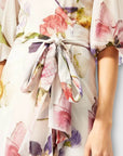 Ganni Floral Mesh Wrap Dress - 8/10