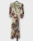 Ganni Floral Mesh Wrap Dress - 8/10