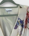 Ganni Floral Mesh Wrap Dress - 8/10