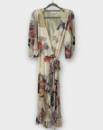 Ganni Floral Mesh Wrap Dress - 8/10