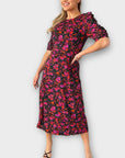 Girl In Mind Floral Midi Dress - 10