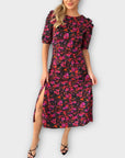 Girl In Mind Floral Midi Dress - 10