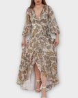 Goa Goa Diana Paisley Wrap Dress - 14/16 (XL)