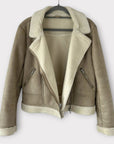 Great Plains London Faux Shearling Biker Jacket - 10 (M)
