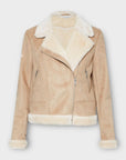 Great Plains London Faux Shearling Biker Jacket - 10 (M)