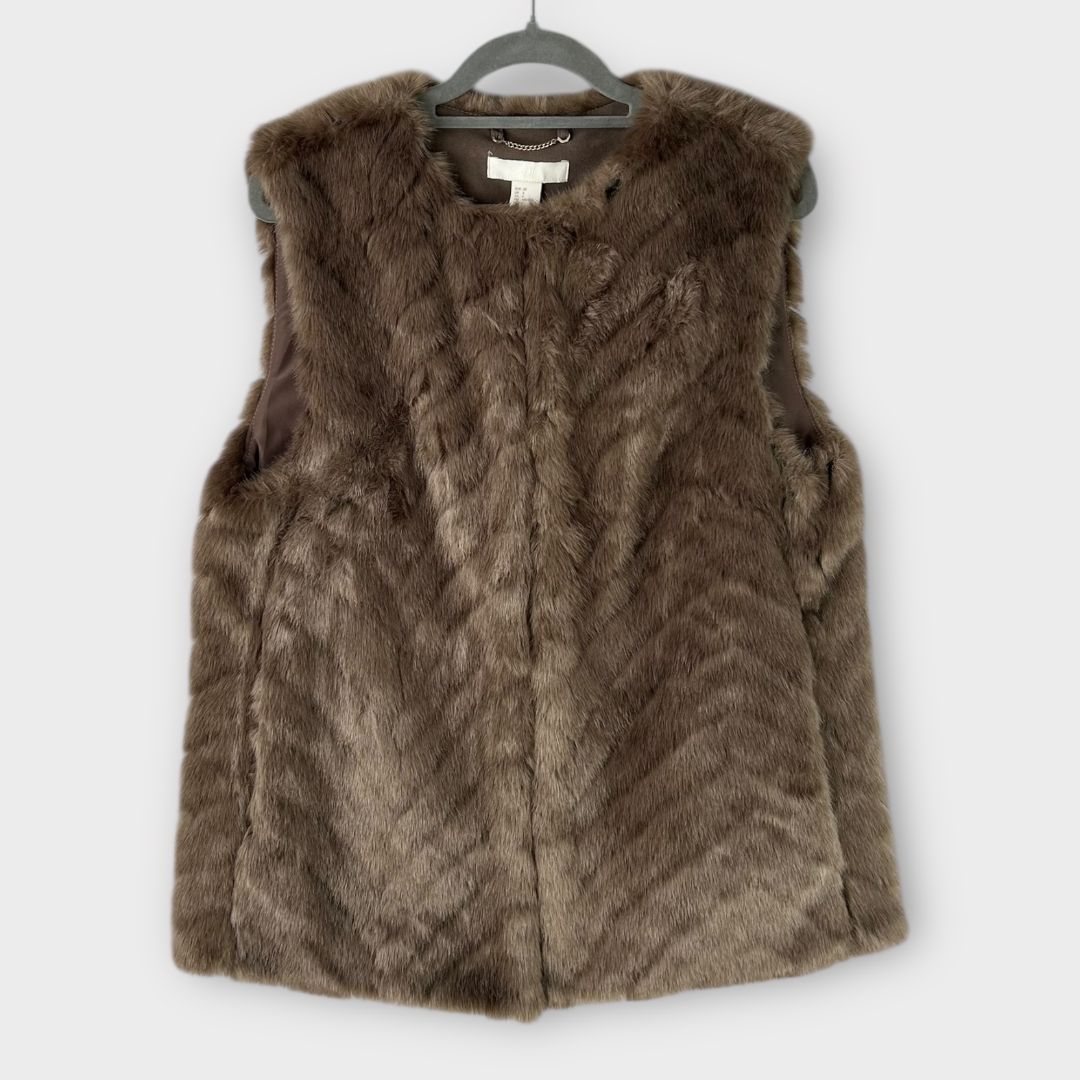 H&M Faux Fur Vest - 10
