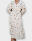 H&M Floral Organic Cotton Wrap Maxi Dress - S
