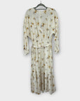 H&M Floral Organic Cotton Wrap Maxi Dress - S